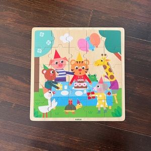 Wooden colorful puzzle